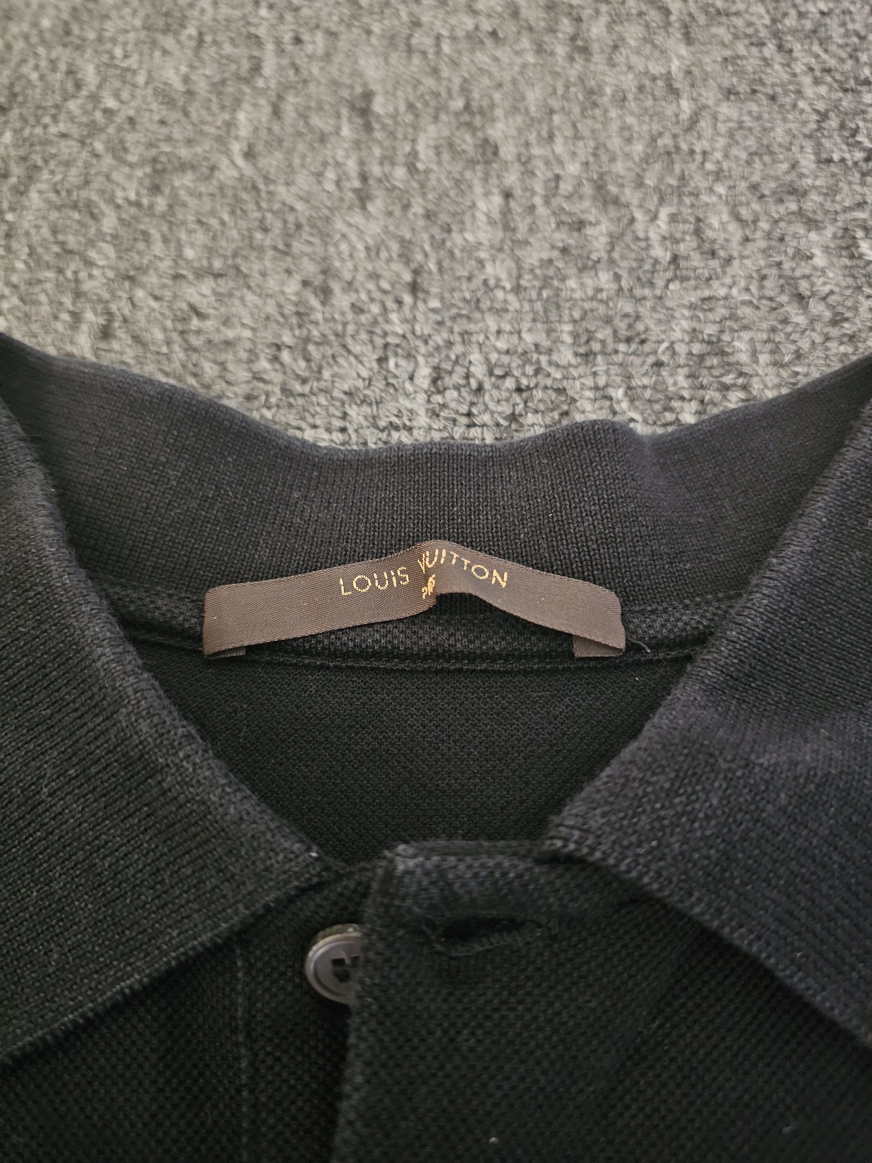 Louis Vuitton Louis Vuitton Men's Black Polo Shirt Size M Size US M / EU 48-50 / 2 - 3 Thumbnail