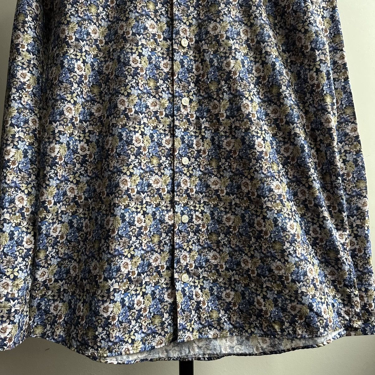 Eton ETON Allover Floral Slim Shirt Size M Size US M / EU 48-50 / 2 - 8 Thumbnail