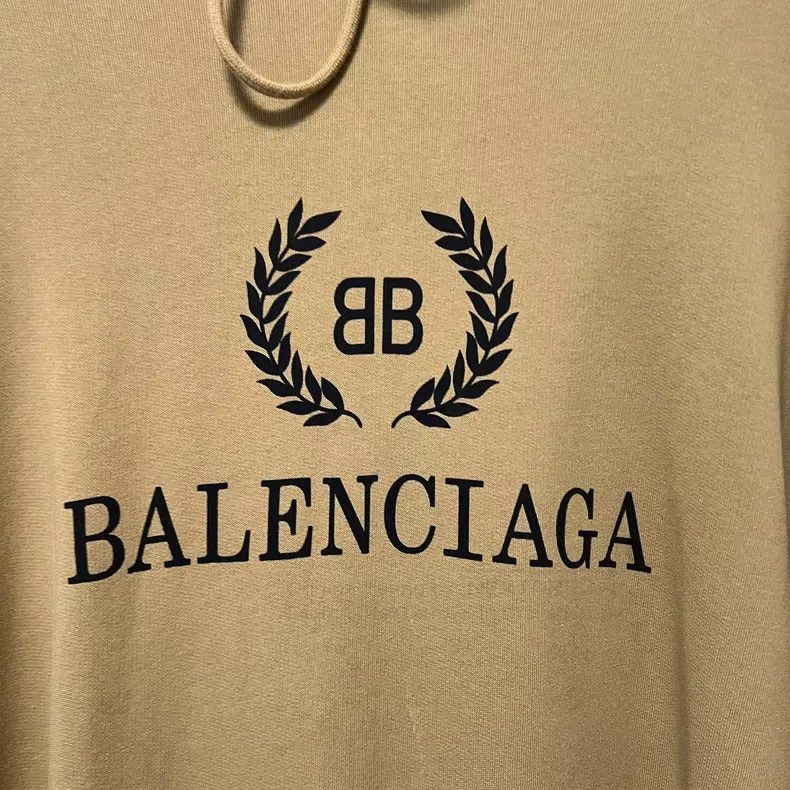 Balenciaga Balenciaga Khaki Wheat Pattern Hoodie Size US S / EU 44-46 / 1 - 6 Thumbnail