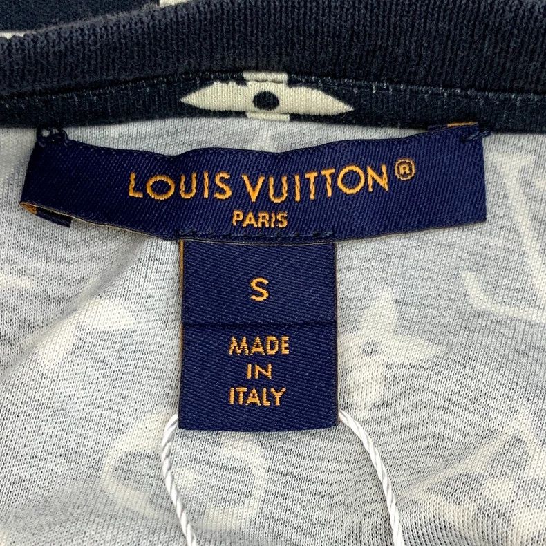 Louis Vuitton Louis Vuitton 23 black logo full print chain cotton crew n Size S / US 4 / IT 40 - 5 Thumbnail