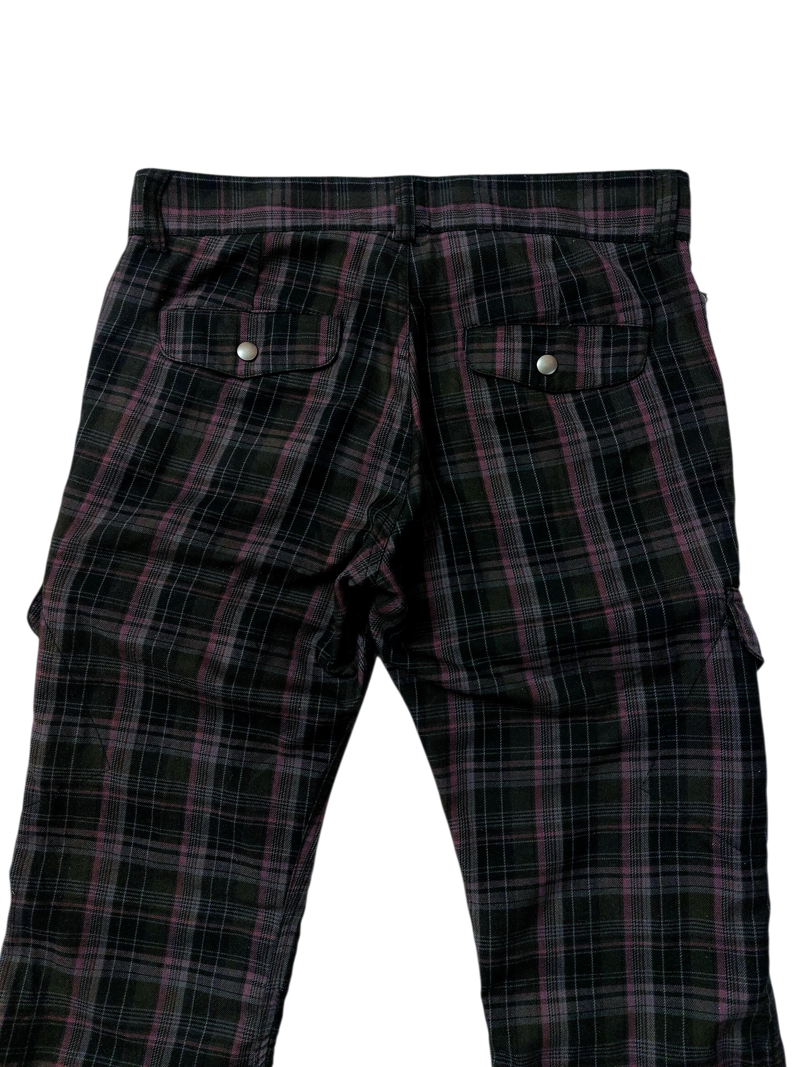 Vintage Grunge Y2K Punk Plaid Zip Nova Check Pants Size US 31 - 9 Thumbnail