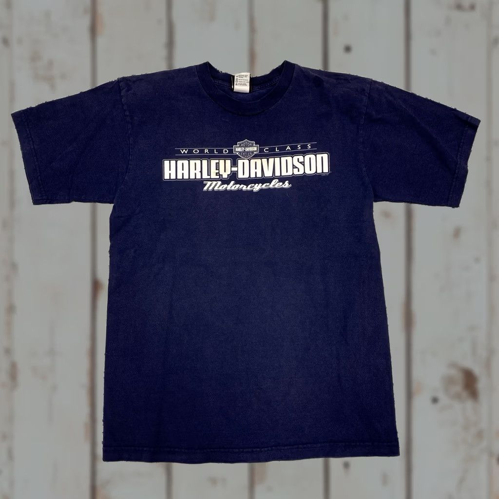 Harley Davidson VINTAGE Harley-Davidson Wolf Black Motorcycle Shirt USA Mens Large Crew Neck Short Sleeve Cotton Graphic Print Logo Vintage Size US L / EU 52-54 / 3 - 1 Thumbnail