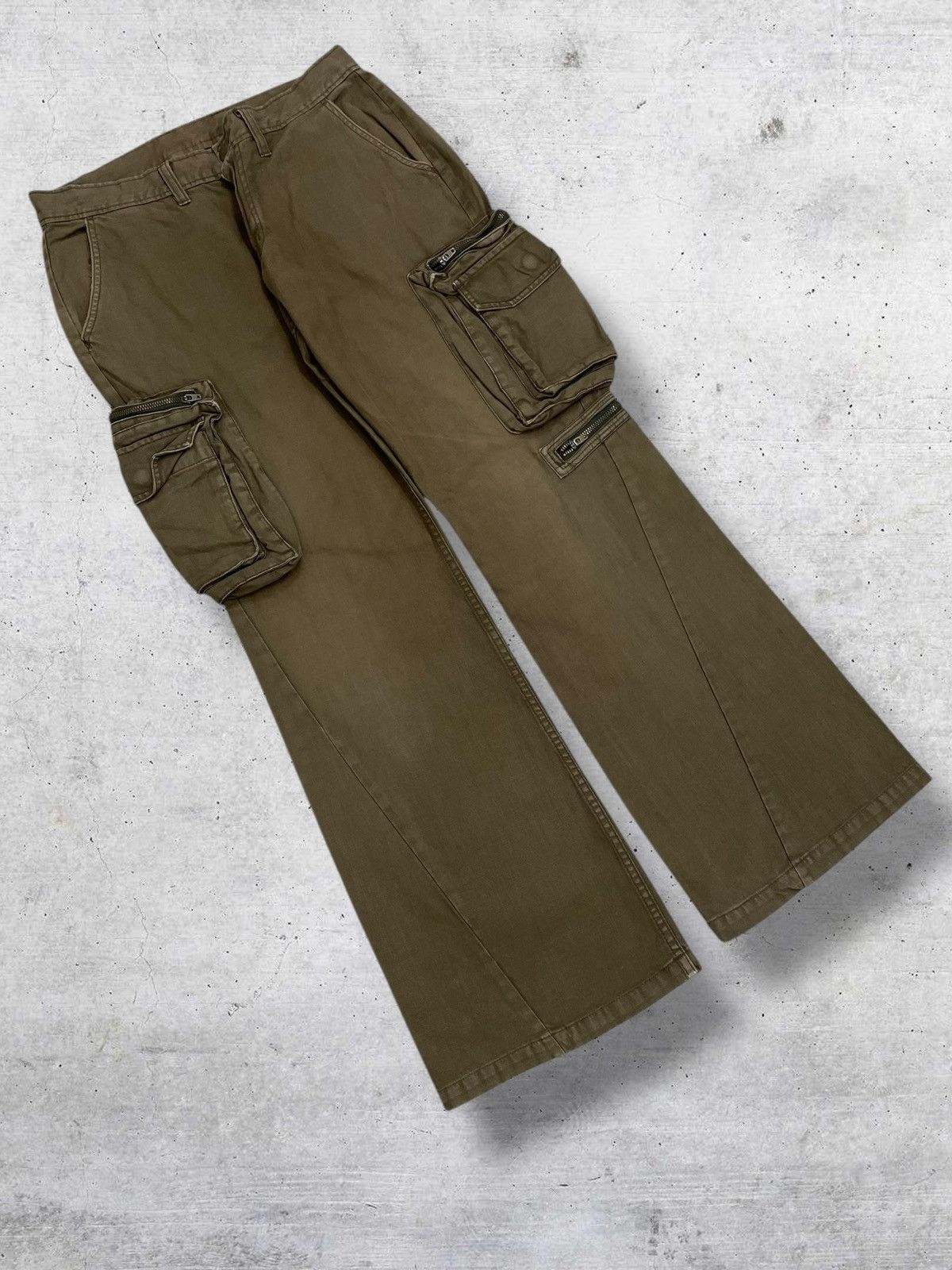 Japanese Brand VINTAGE TAKEO KIKUCHI JAPAN DESIGNER OG CARGO FLARED DENIM Size US 30 / EU 46 - 2 Thumbnail