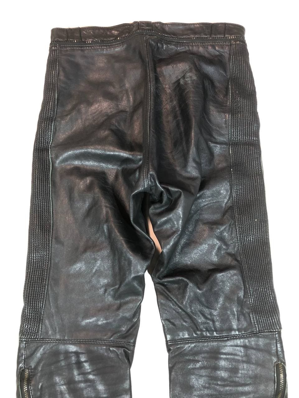 Other Avangarde Vintage Rare Motorcycle Biker Leather Pants Size US 34 / EU 50 - 6 Thumbnail