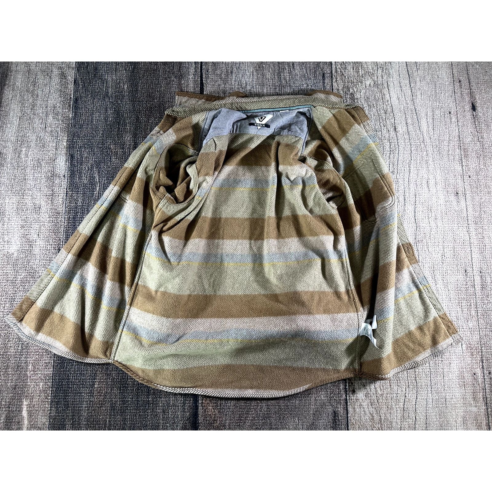 Vissla Vissla Eco-Zy Polar Flannel Men's Striped Shacket Large Size US L / EU 52-54 / 3 - 7 Thumbnail