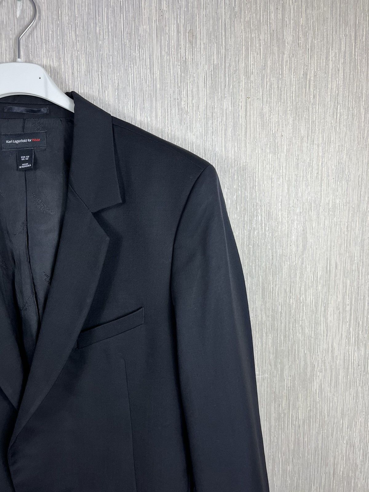 Karl Lagerfeld Karl Lagerfeld for H&M single button blazer jacket vintage Size US L / EU 52-54 / 3 - 3 Thumbnail