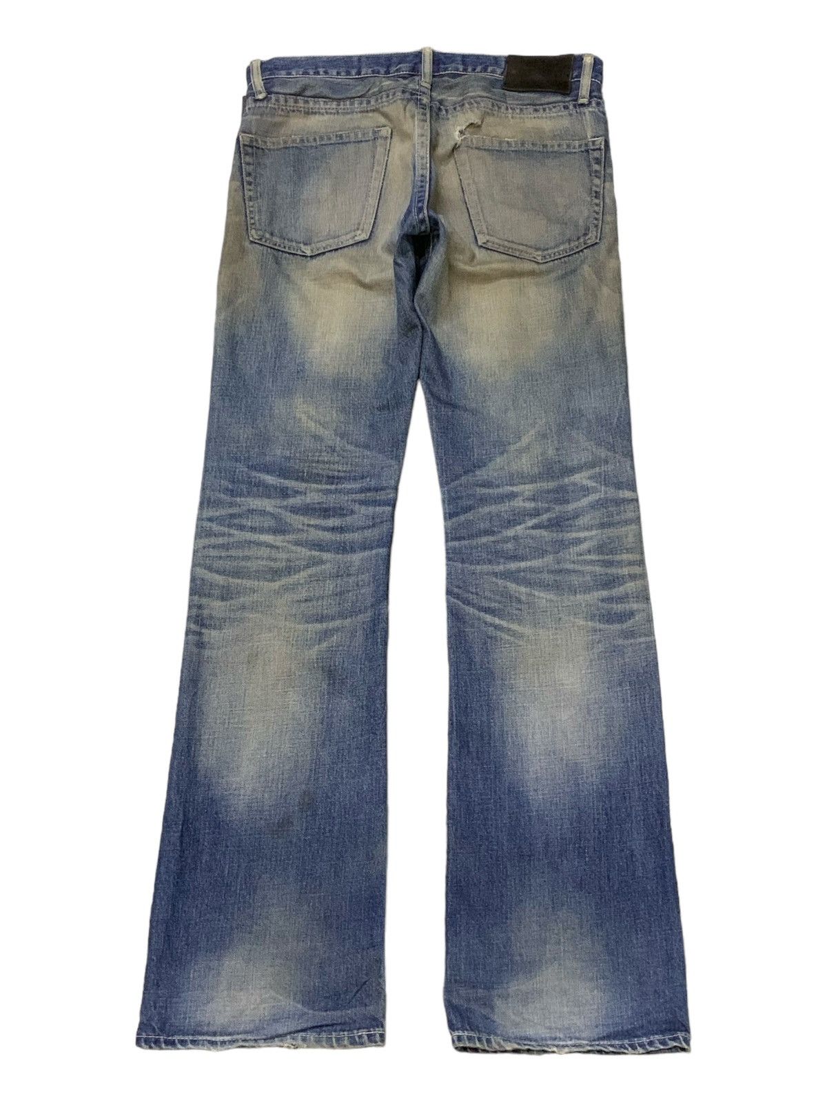 Hysteric Glamour × Japanese Brand Disrev Japan Mud Wash Flared Faded Jeans Size US 32 / EU 48 - 2 Thumbnail