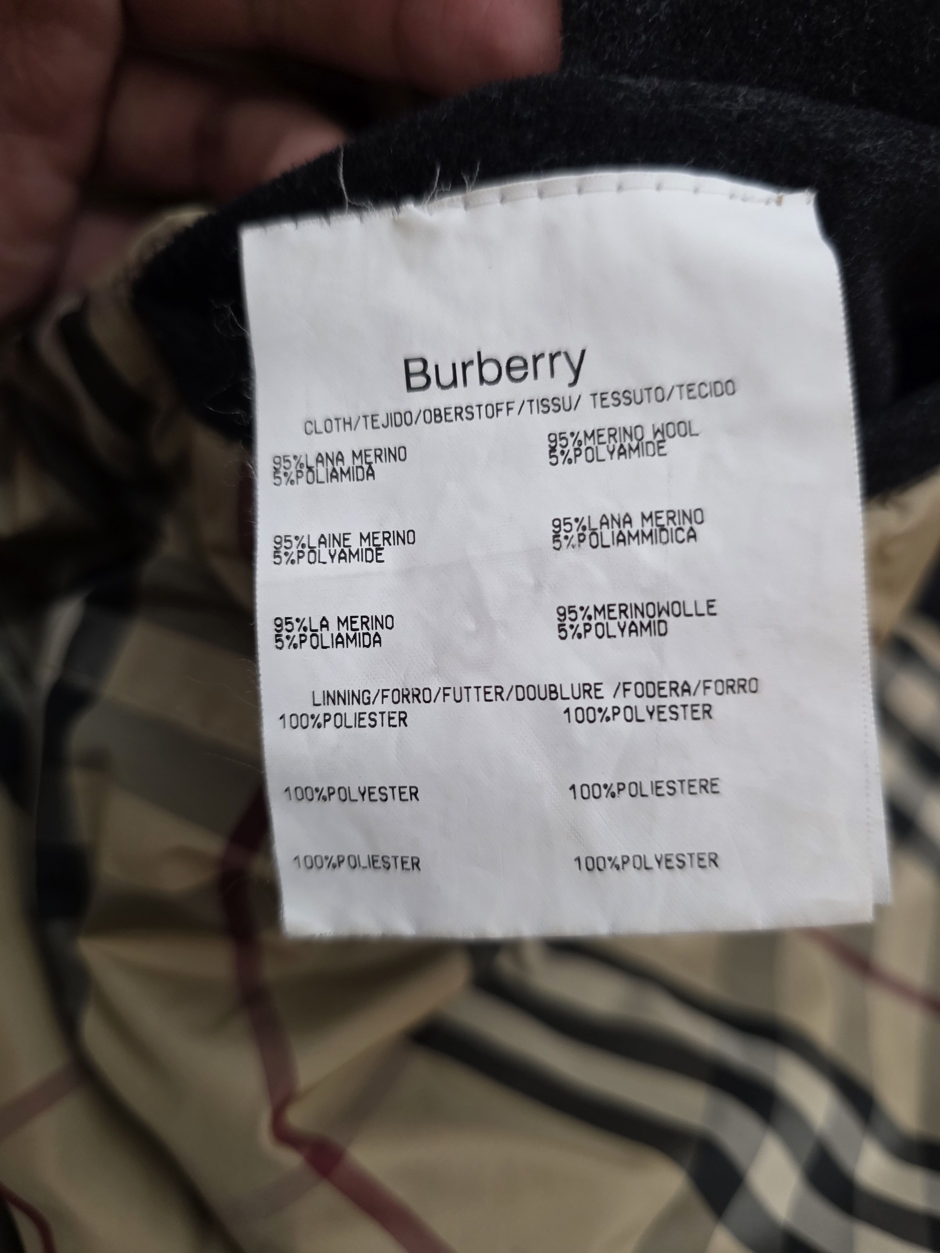 Burberry Burberry London Jacket Overcoat Merino Wool Nova Check Size US L / EU 52-54 / 3 - 9 Thumbnail
