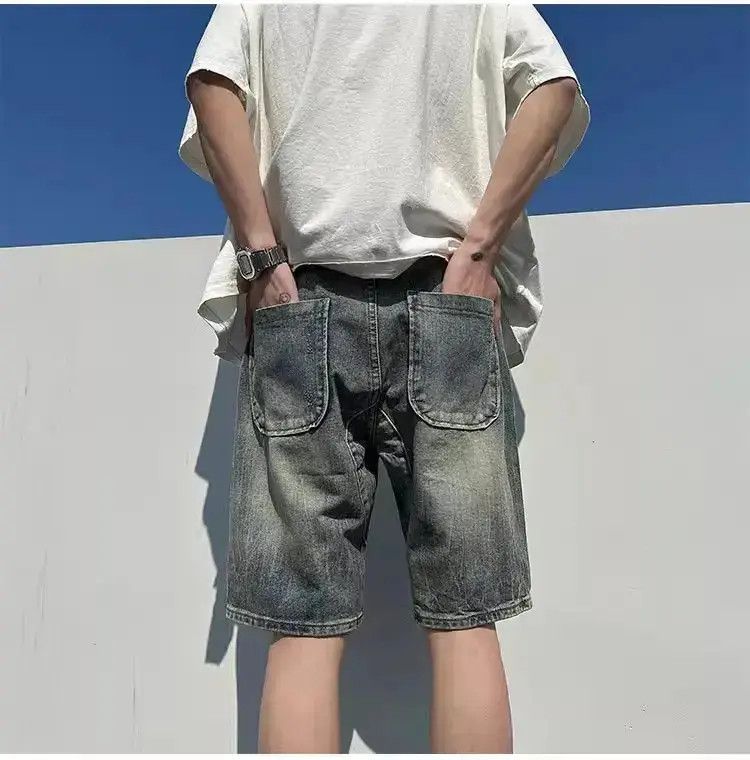 Japanese Brand Retro loose washed distressed jeans Size US 30 / EU 46 - 5 Thumbnail