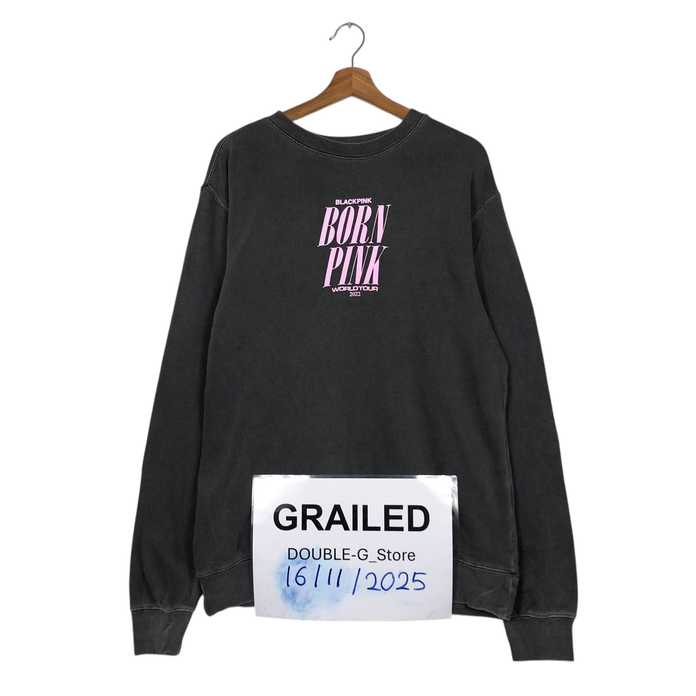 Japanese Brand 📌Sweatshirt Blackpink Tour Big Logo Size US M / EU 48-50 / 2 - 1 Thumbnail