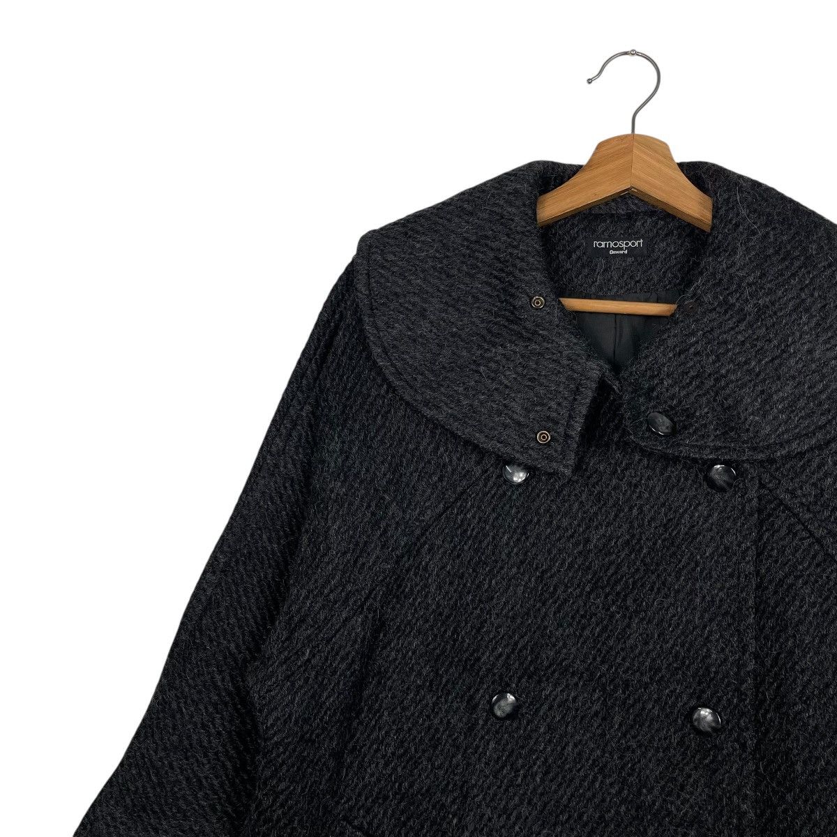 Japanese Brand Ramosport Double Breasted Wool Overcoat Size S / US 4 / IT 40 - 7 Thumbnail