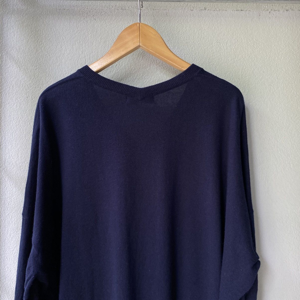 Zucca Zucca Navy Blue V-Neck Knit Sweater Size M / US 6-8 / IT 42-44 - 8 Thumbnail