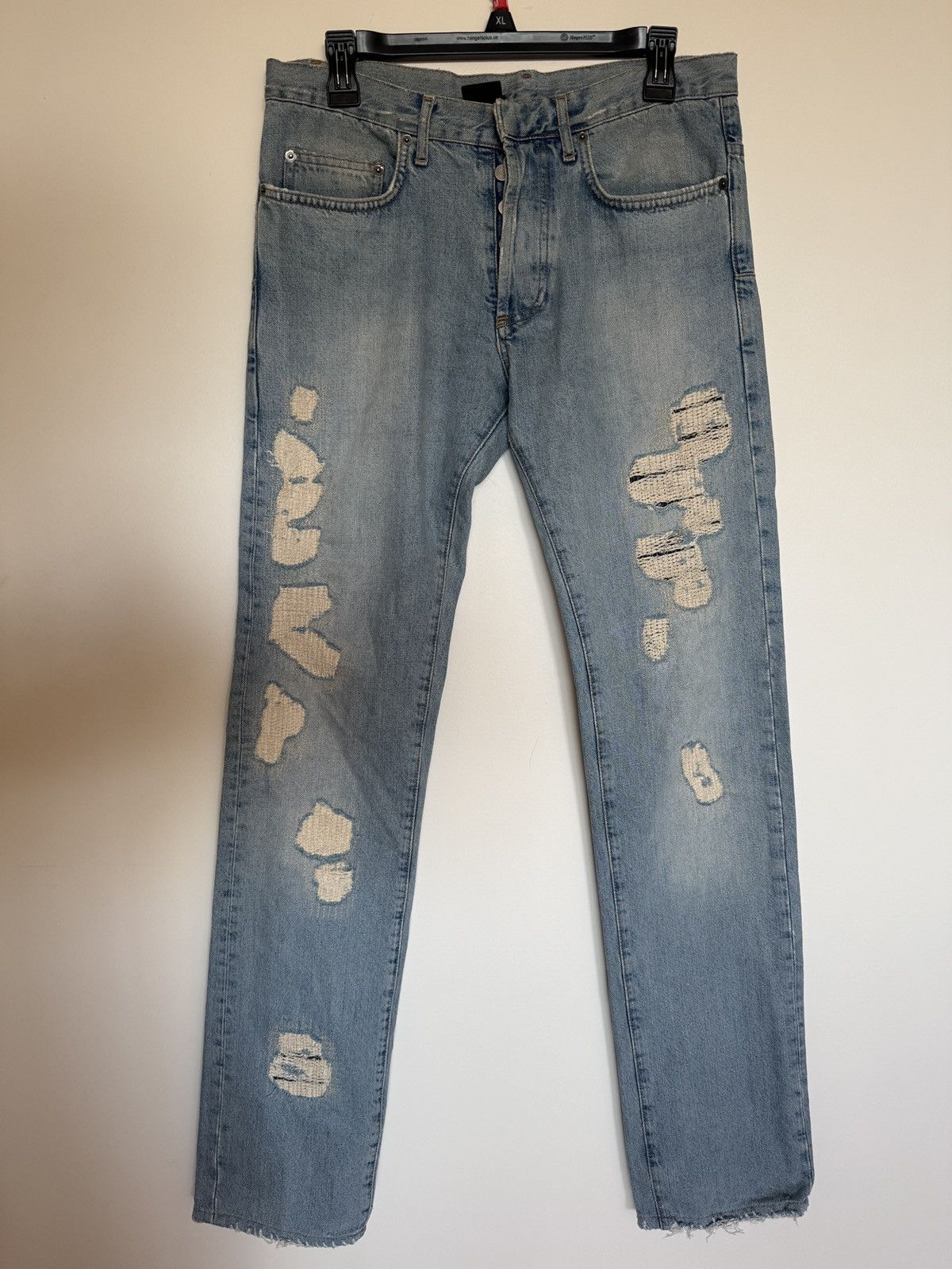 Dior Dior Hedi Slimane Crash Denim Size US 29 - 1 Thumbnail