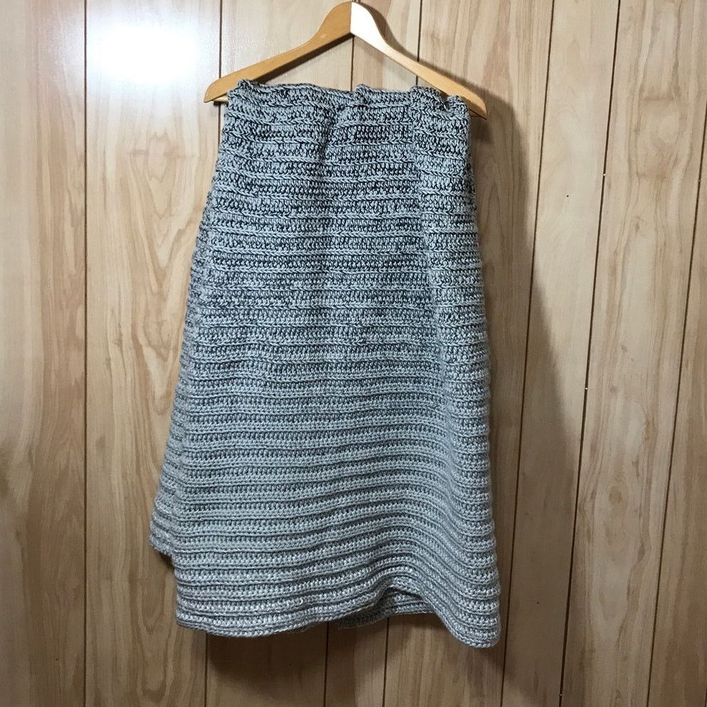 Handmade Soft Thick Shades of Gray Handmade Blanket by Dawny Size ONE SIZE - 2 Thumbnail