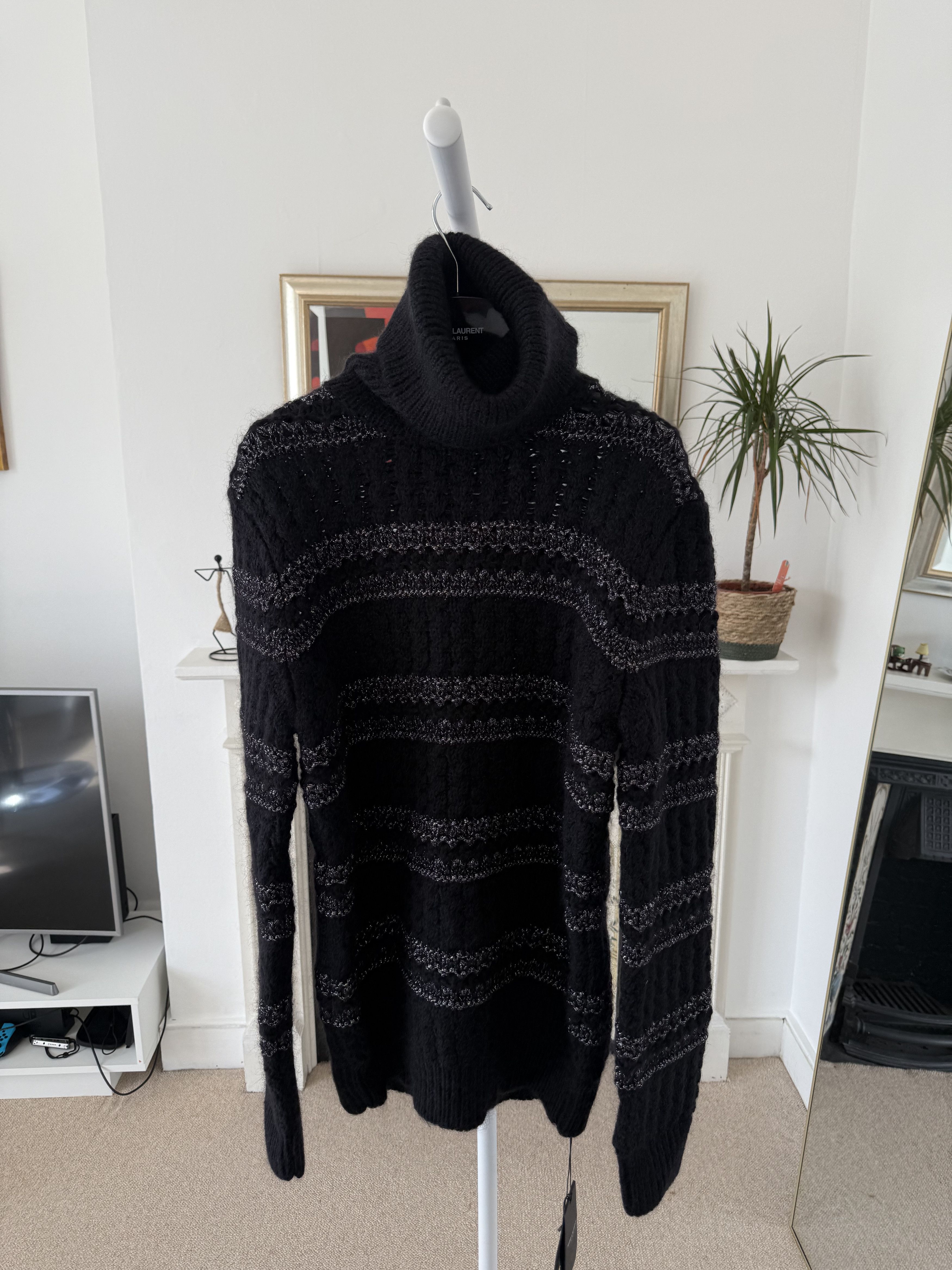 Saint Laurent Paris Saint Laurent Wool Mohair Roll Neck Knit Size US M / EU 48-50 / 2 - 1 Thumbnail
