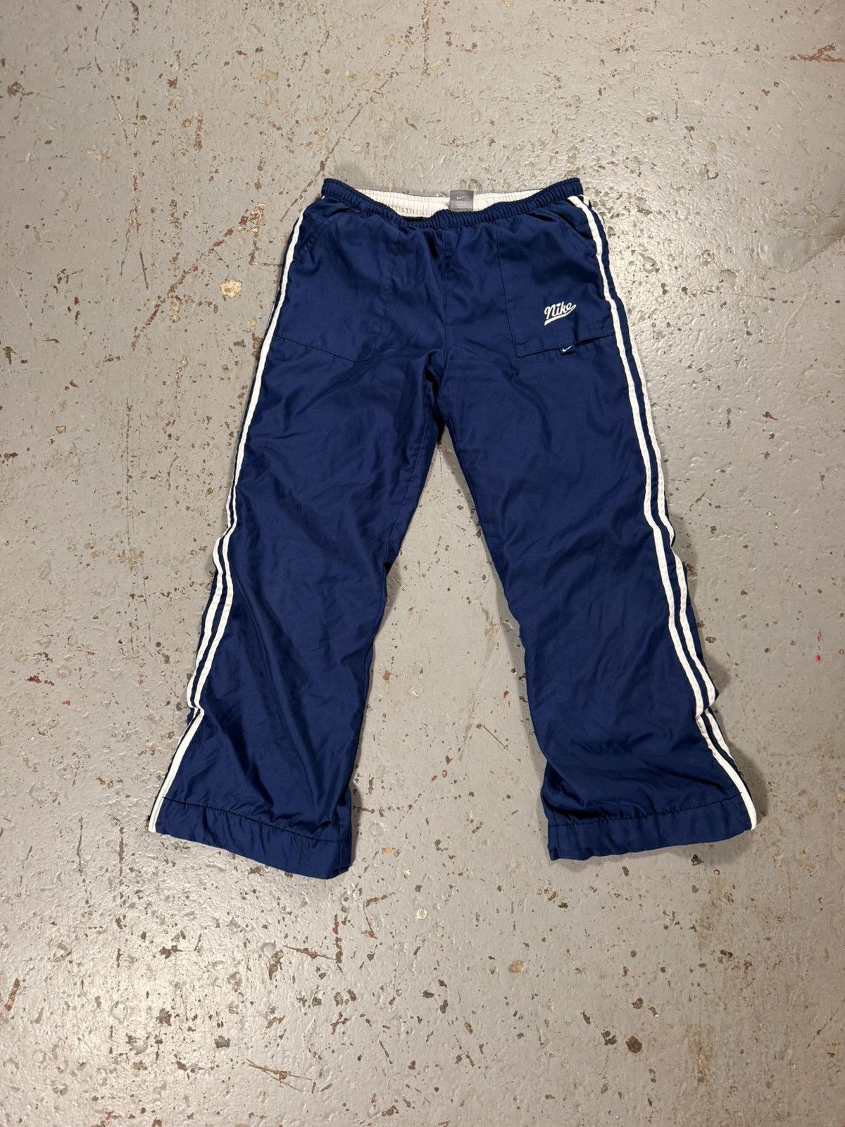 Nike Old School Y2k Nike Blue Sweat Pants Joggers Size US 30 / EU 46 - 1 Thumbnail