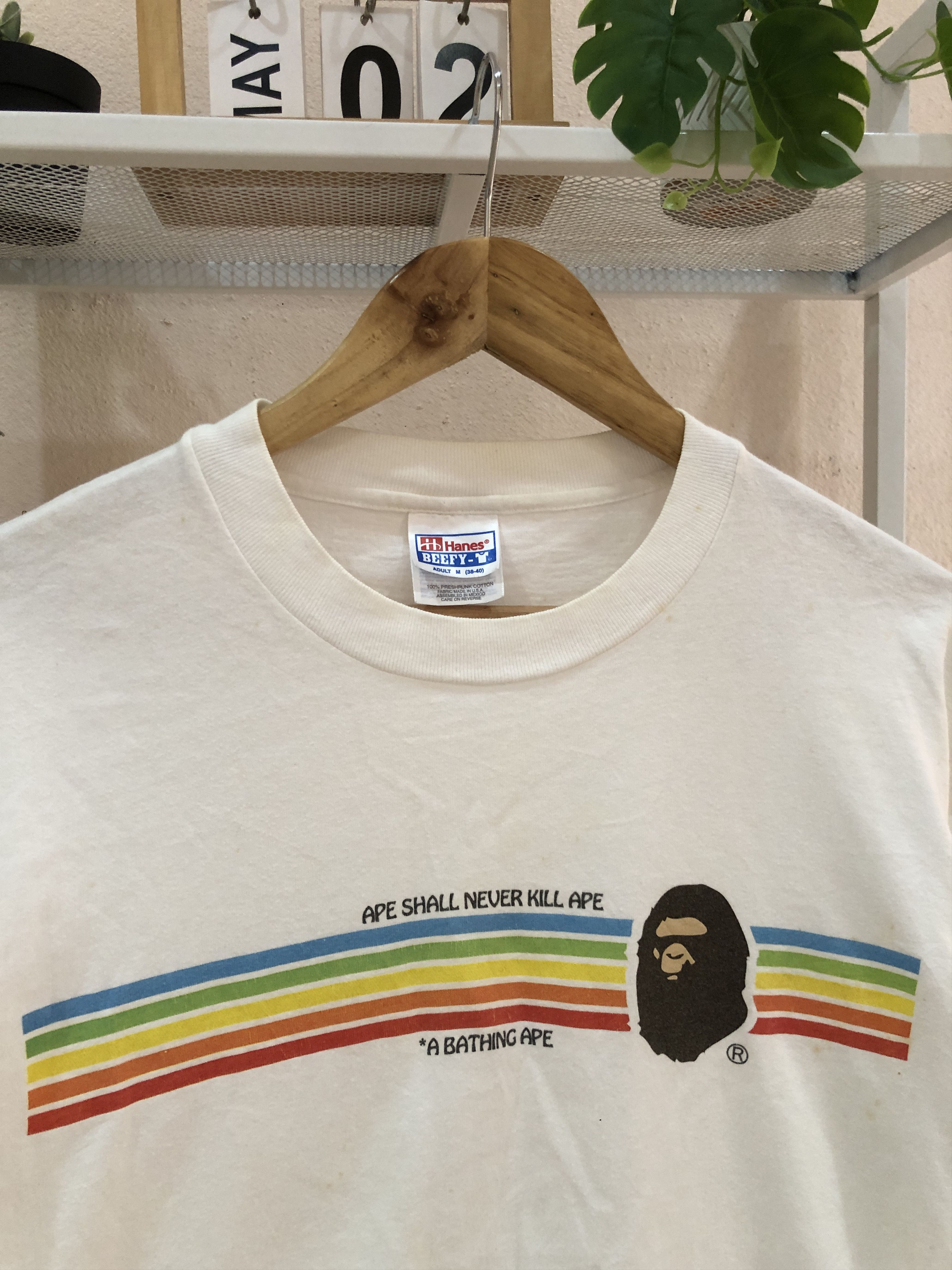 Bape OG 90s A Bathing Ape Ape Shall Never Kill Ape Rainbow Size US M / EU 48-50 / 2 - 3 Thumbnail