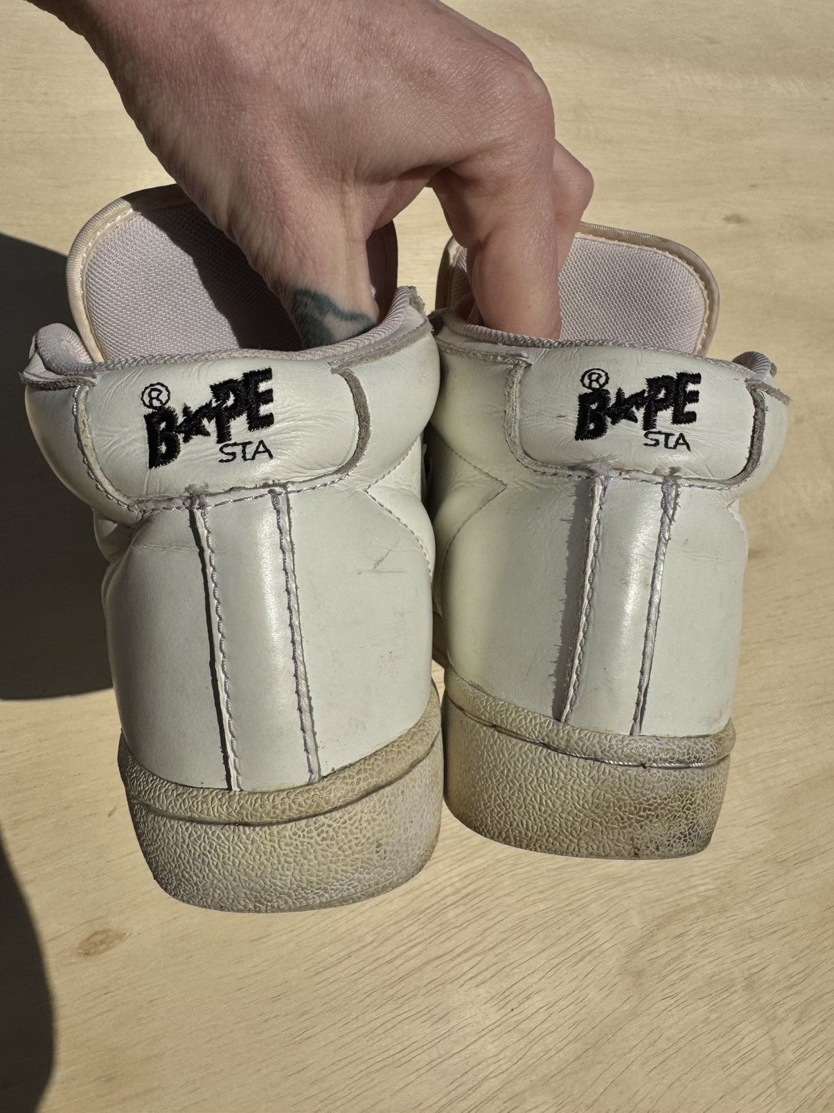Bape × Nigo OG BAPE A BATHING APE VINTAGE NIGO JAPAN SNEAKERS Size US 5.5 / EU 38 - 6 Thumbnail