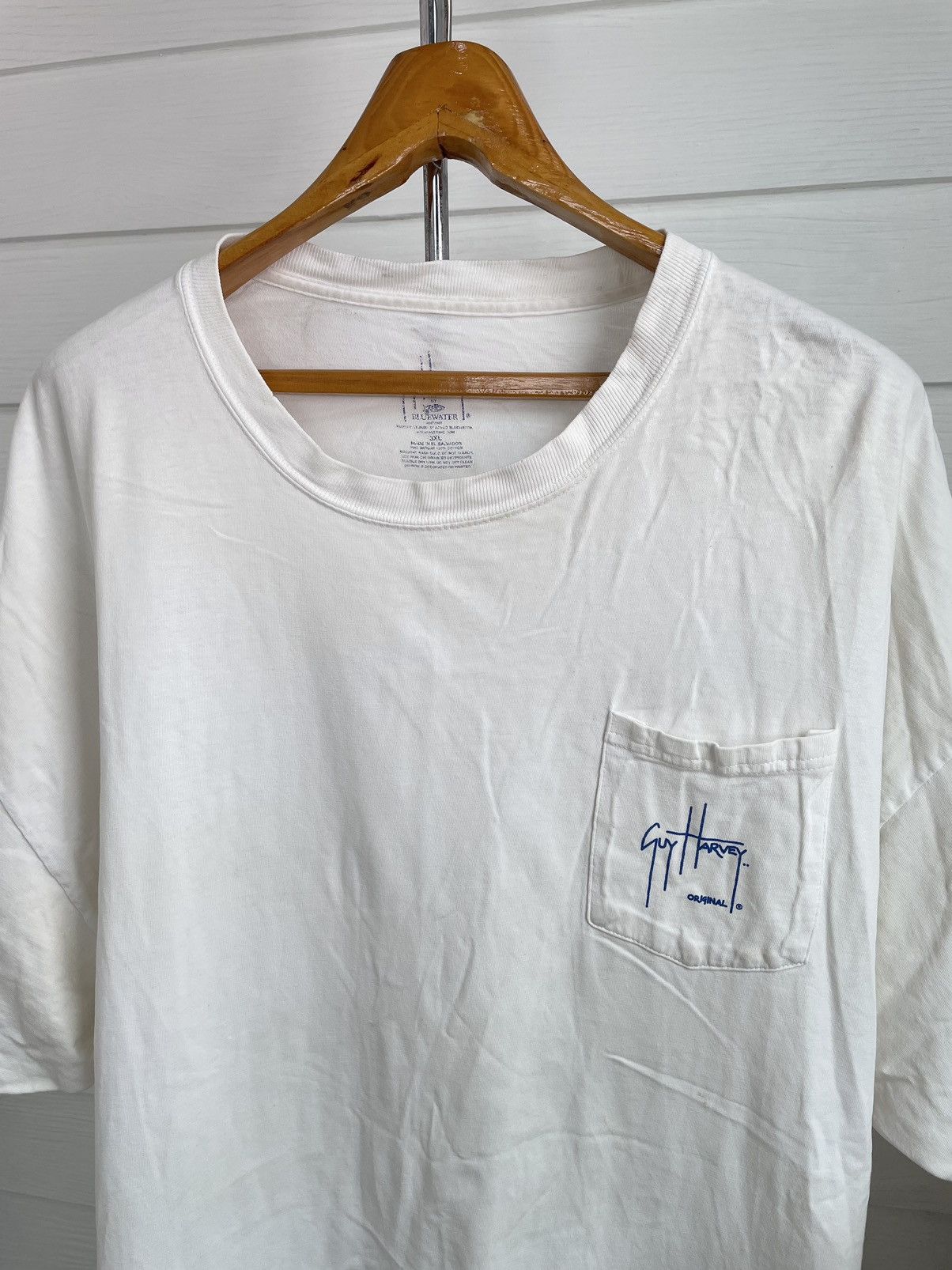 Guy Harvey × Vintage VINTAGE 2011 GUY HARVEY POCKET TEE Size US XXL / EU 58 / 5 - 5 Thumbnail