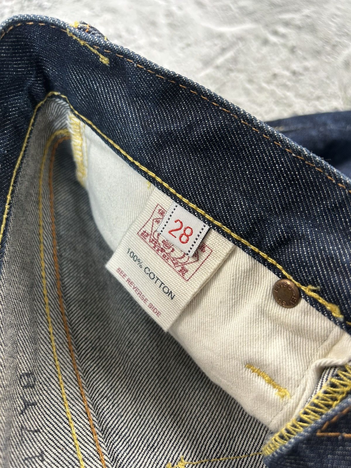 Evisu × Japanese Brand × Vintage Evisu jeans daicock big logo vintage gradient purple pink Size 28" / US 6 / IT 42 - 10 Thumbnail