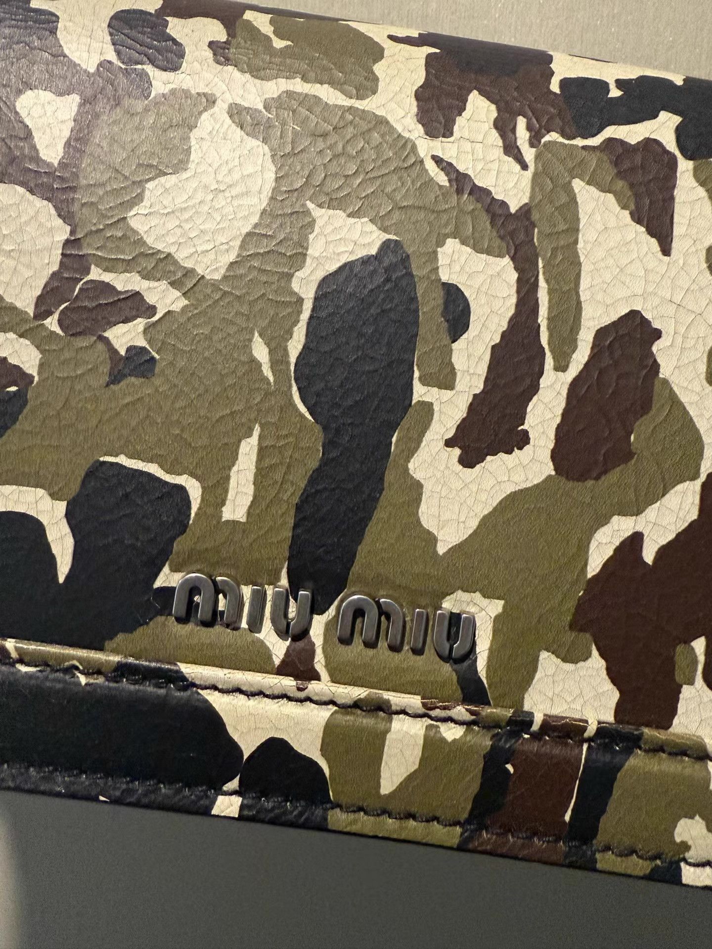 Miu Miu Multi Camouflage Chain Strap Crossbody Bag Size ONE SIZE - 4 Thumbnail