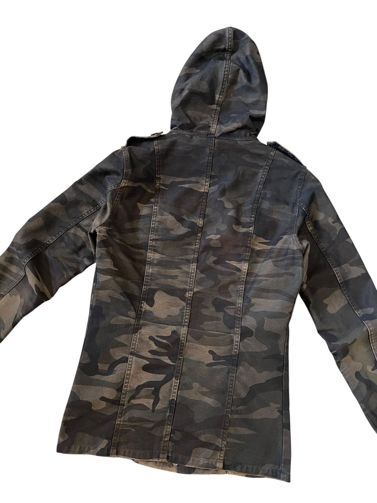 Shellac 2000s Shellac Camo Hooded Tactical Zipper Jacket Size US S / EU 44-46 / 1 - 7 Thumbnail