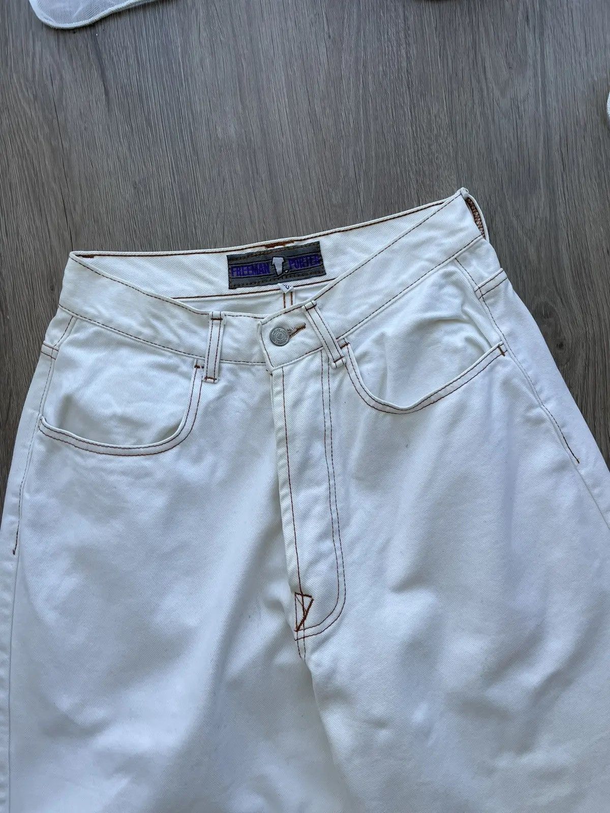 Japanese Brand × Vintage Vintage Rap White Preeman T Purter Pants Size US 30 / EU 46 - 8 Thumbnail