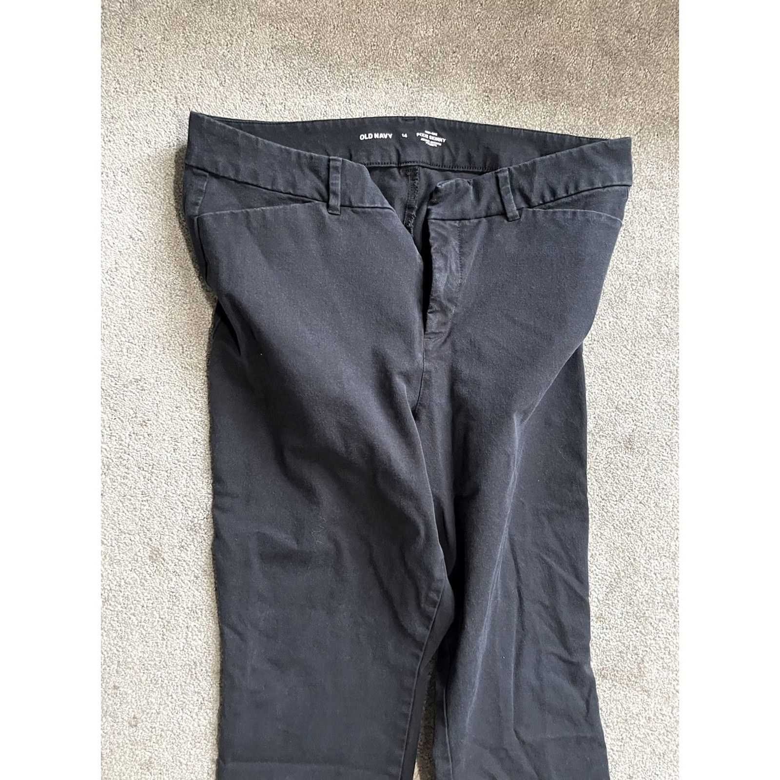 Old Navy Old Navy Women Black Pixie Skinny Ankle Pants Size 14 High Rise Pockets Size 36" / US 14 / IT 50 - 2 Thumbnail