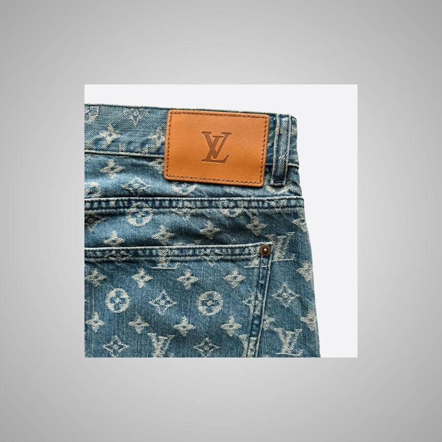 Louis Vuitton LOUIS VUITTON SUPREME BLUE MONOGRAM JEANS Size US 32 / EU 48 - 4 Thumbnail