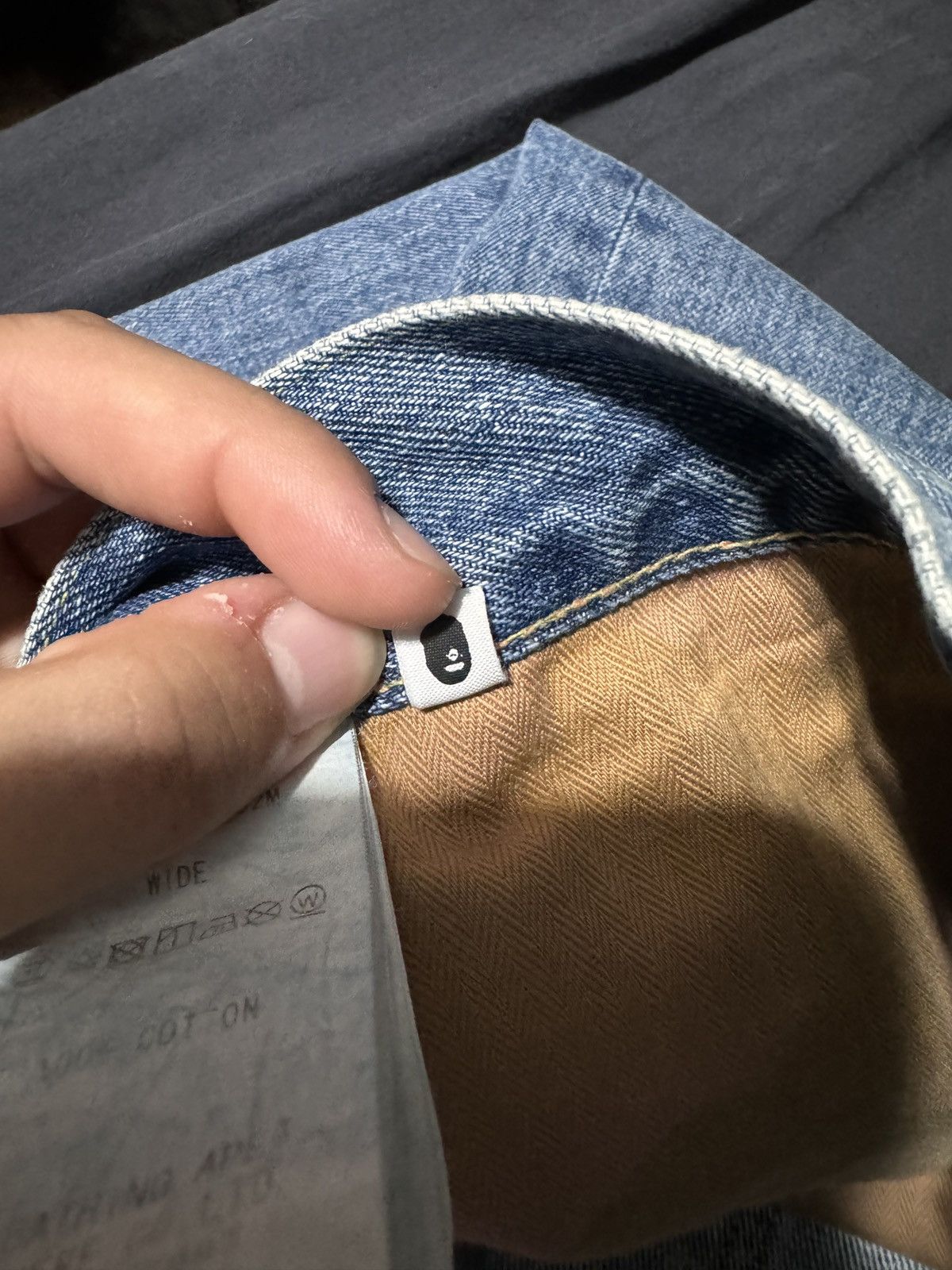 Bape Shark Washed Wide Denim Pants Size US 36 / EU 52 - 9 Thumbnail
