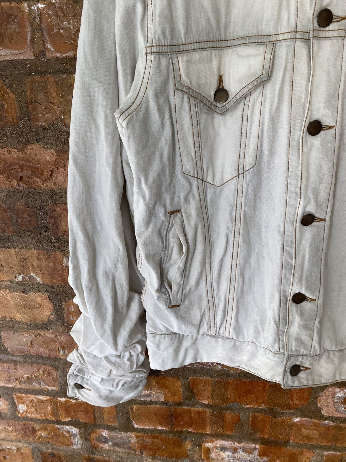 Maison MIHARA YASUHIRO AW05 MIHARAYASUHIRO Layered Stack monkey sleeve Denim Jacke Size US M / EU 48-50 / 2 - 6 Thumbnail