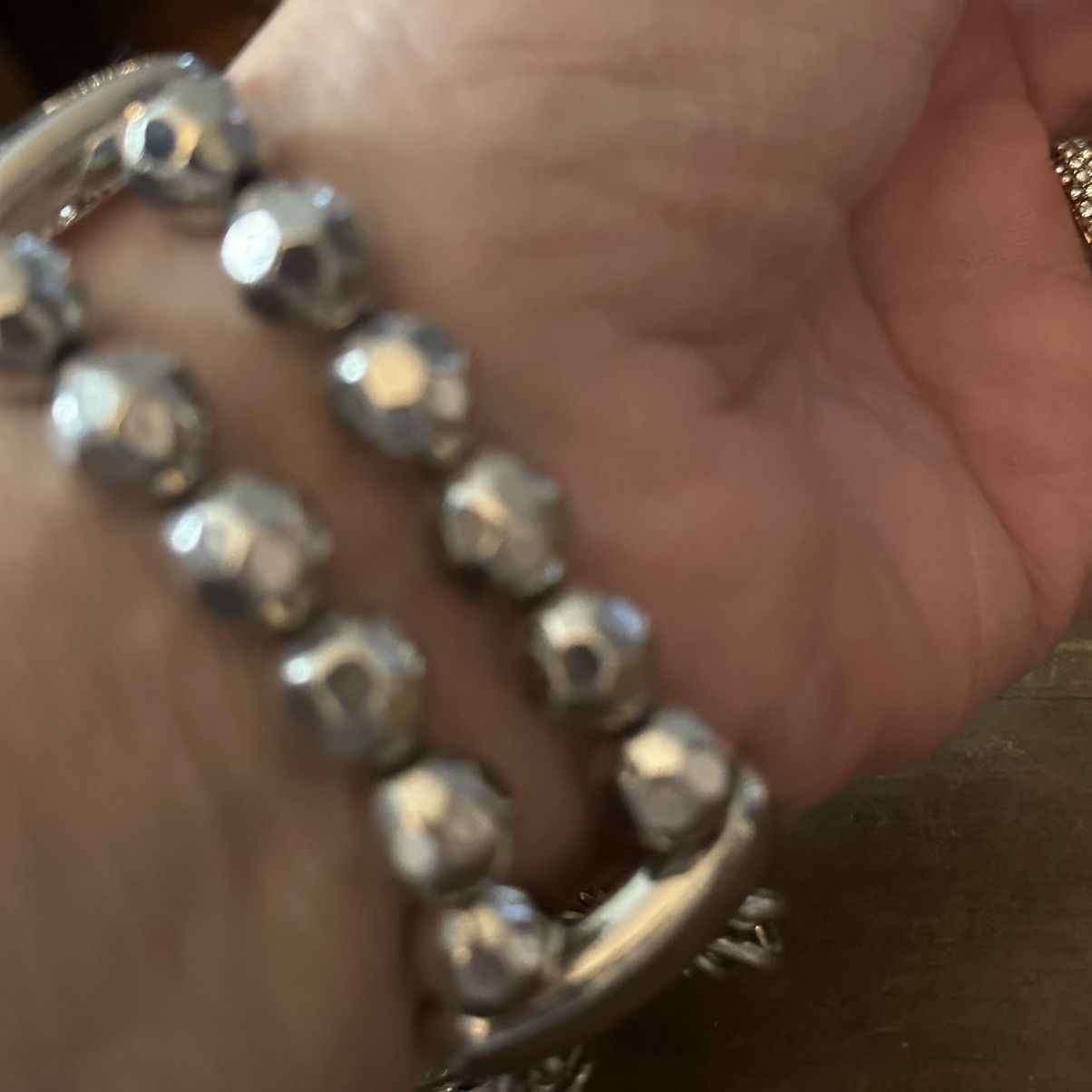 Other Silver tone multi chain stretch bracelet Size ONE SIZE - 4 Thumbnail