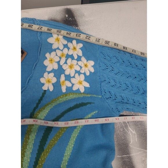 Tundra Vtg Storybook Knits Floral Cardigan Sweater Size XL / US 12-14 / IT 48-50 - 7 Thumbnail