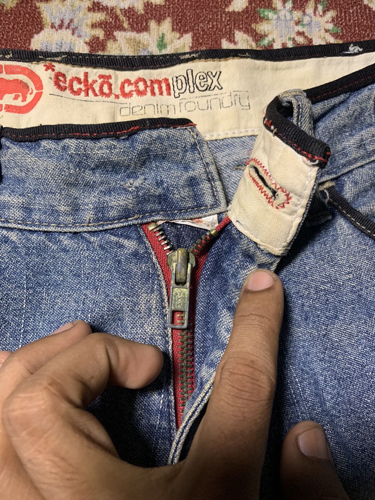 Ecko Unltd. 🔥BAGGY🔥ECKO CARPENTER BAGGY DENIM PANT VERY WORN Size US 30 / EU 46 - 11 Thumbnail
