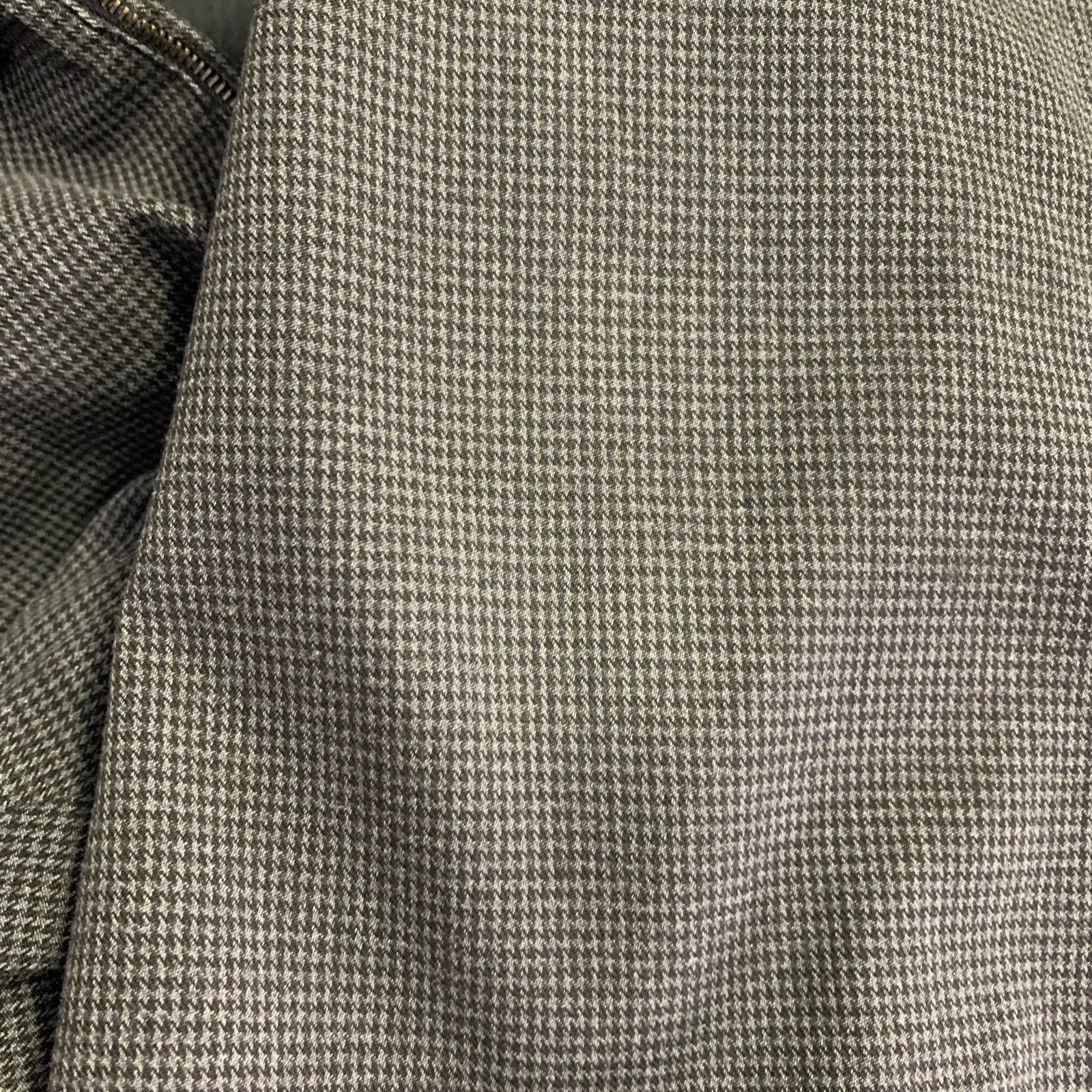 Barena BARENA Grey Black Houndstooth Cotton Cuffed Dress Pants Size US 35 - 9 Thumbnail