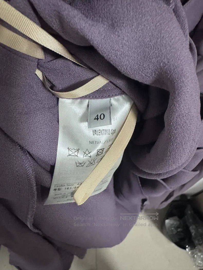 Valentino Valentino Purple cape dress Size S / US 4 / IT 40 - 4 Thumbnail