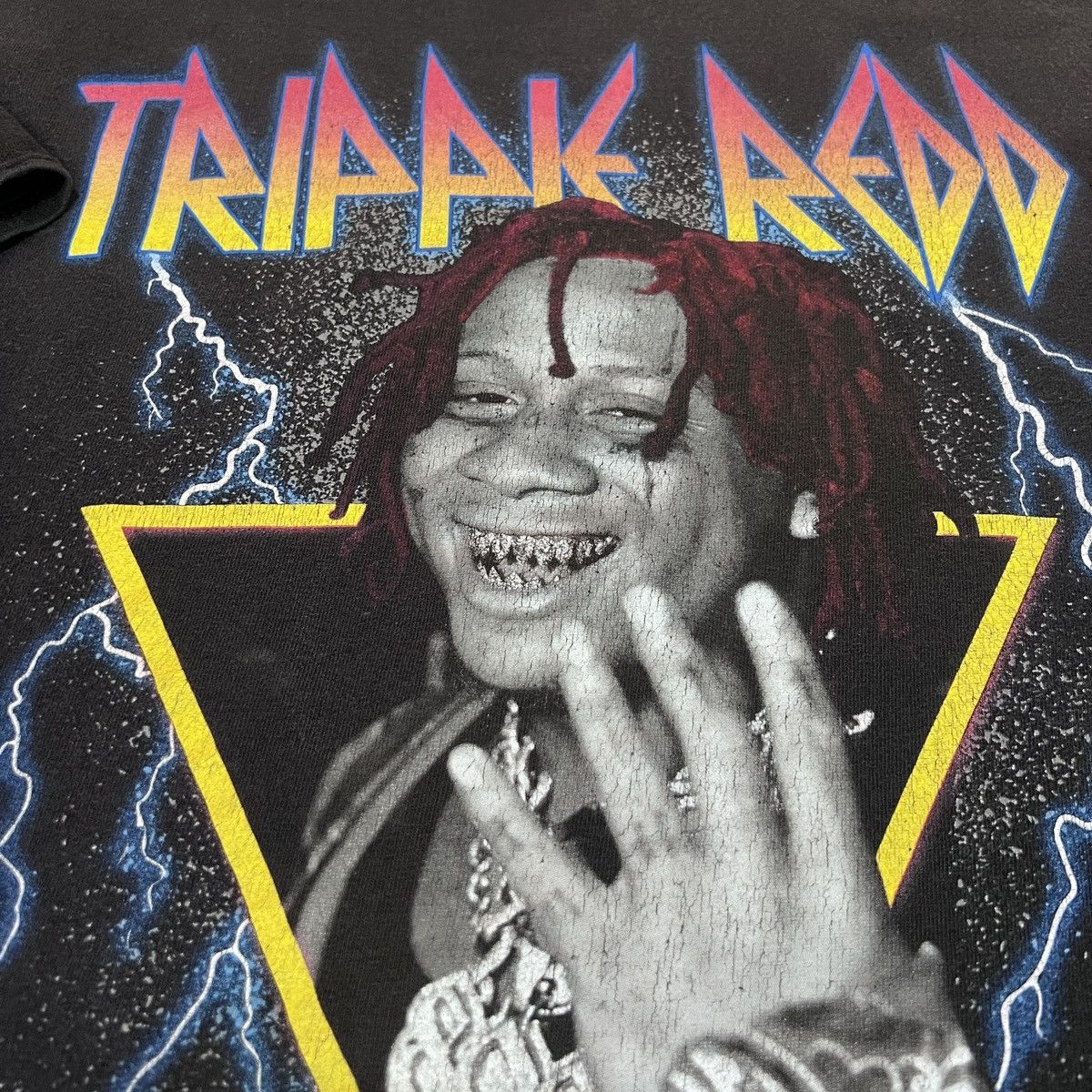 Rap Tees × Trippie Redd Trippie Redd 1400 Promo Tee XL Faded Size US XL / EU 56 / 4 - 3 Thumbnail