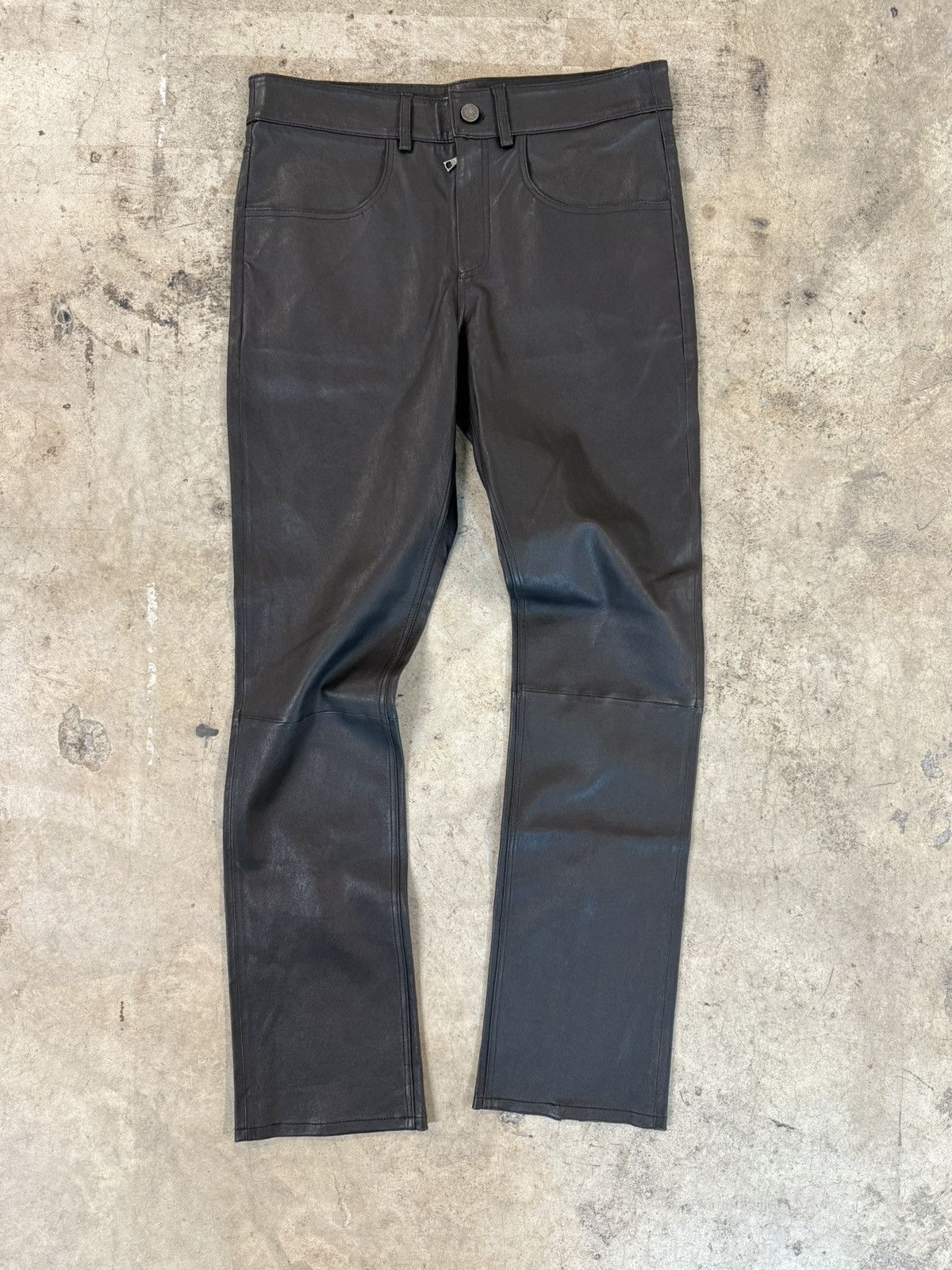 ALEXANDER DIGENOVA Alexander Digenova Leather Pants Size US 30 / EU 46 - 2 Thumbnail