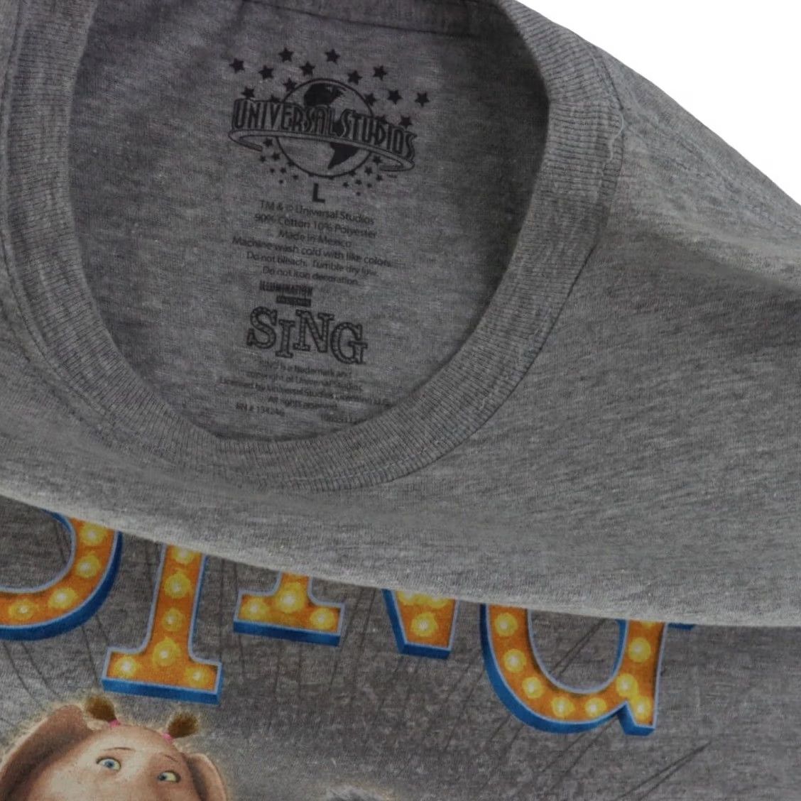 Vintage Universal Studios Sing Movie T-Shirt Mens Large Gray USH Rare Shirt Magnus Size US L / EU 52-54 / 3 - 5 Thumbnail