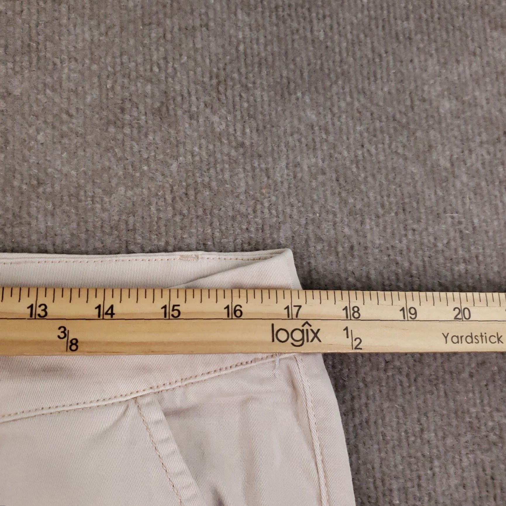 Vintage Pilcro And The Letterpress Pants Mens 31 Beige Slim Fit Hyphen Chino Classic Size 24" / US 00 / IT 34 - 7 Thumbnail