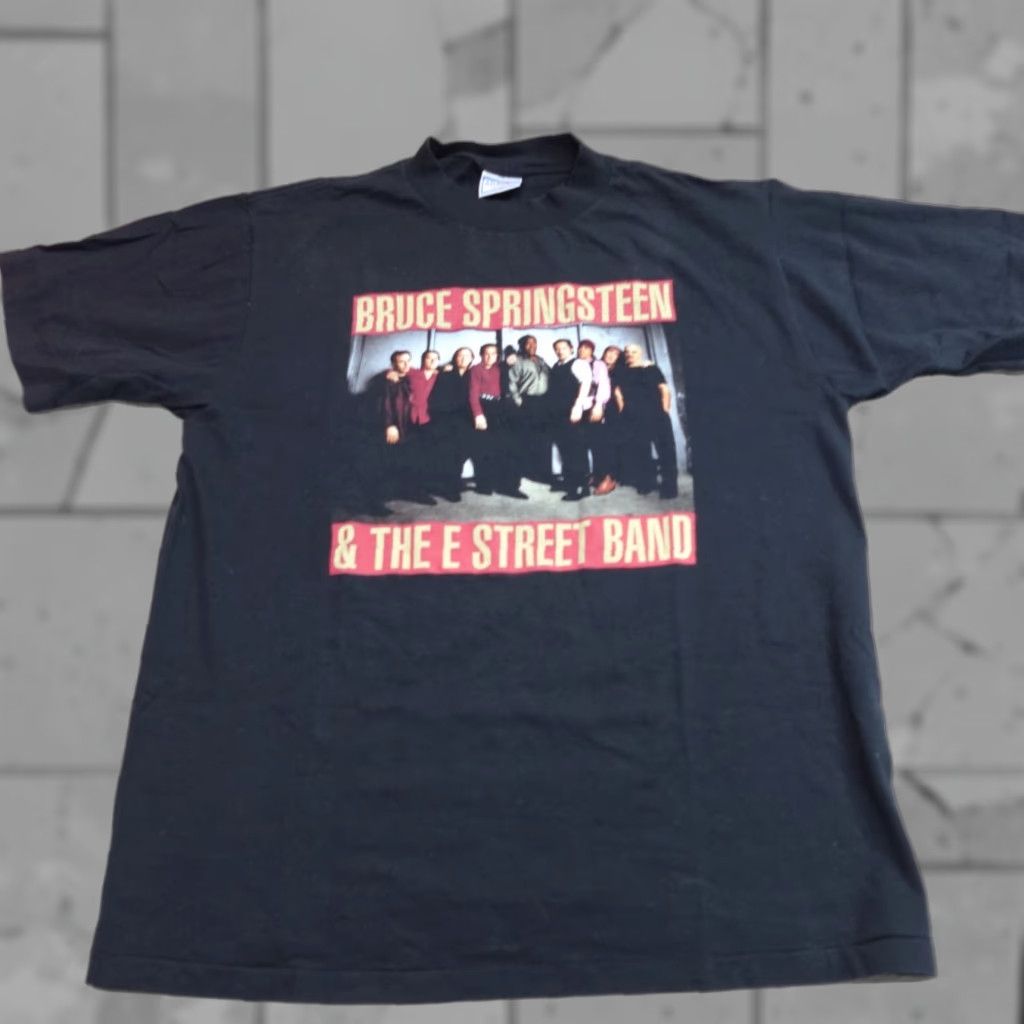 Vintage VINTAGE Bruce Springsteen Shirt L Black 1999 Tour Double Sided E Street Band Shirt Men Regular Cotton Jersey Crew Neck Short Sleeve Size US L / EU 52-54 / 3 - 1 Thumbnail