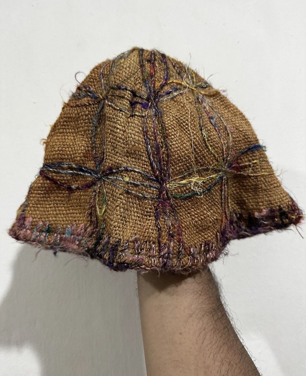 Japanese Brand VTG Hemp Patchwork Style Kapital Hat Size ONE SIZE - 4 Thumbnail