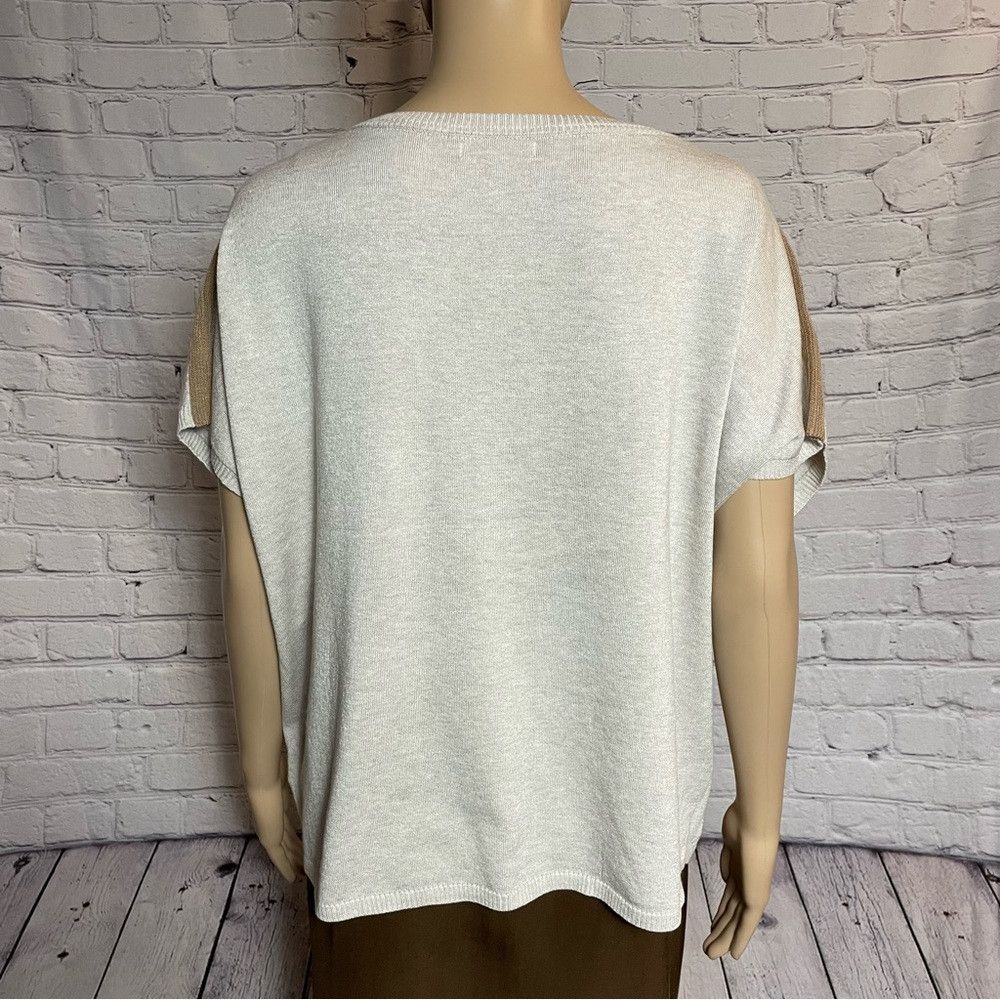 Anthropologie NWT New Anthropologie OLVA Olive and Vine Beige Knit Short Size XL / US 12-14 / IT 48-50 - 4 Thumbnail