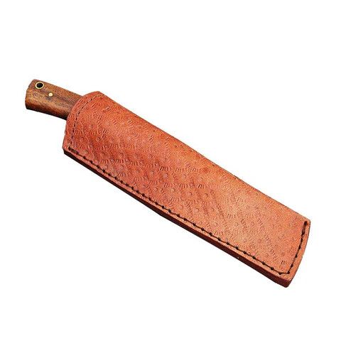Handmade × Other Damascus Cleaver Knife with Rose-wood Handle Size ONE SIZE - 1 Thumbnail