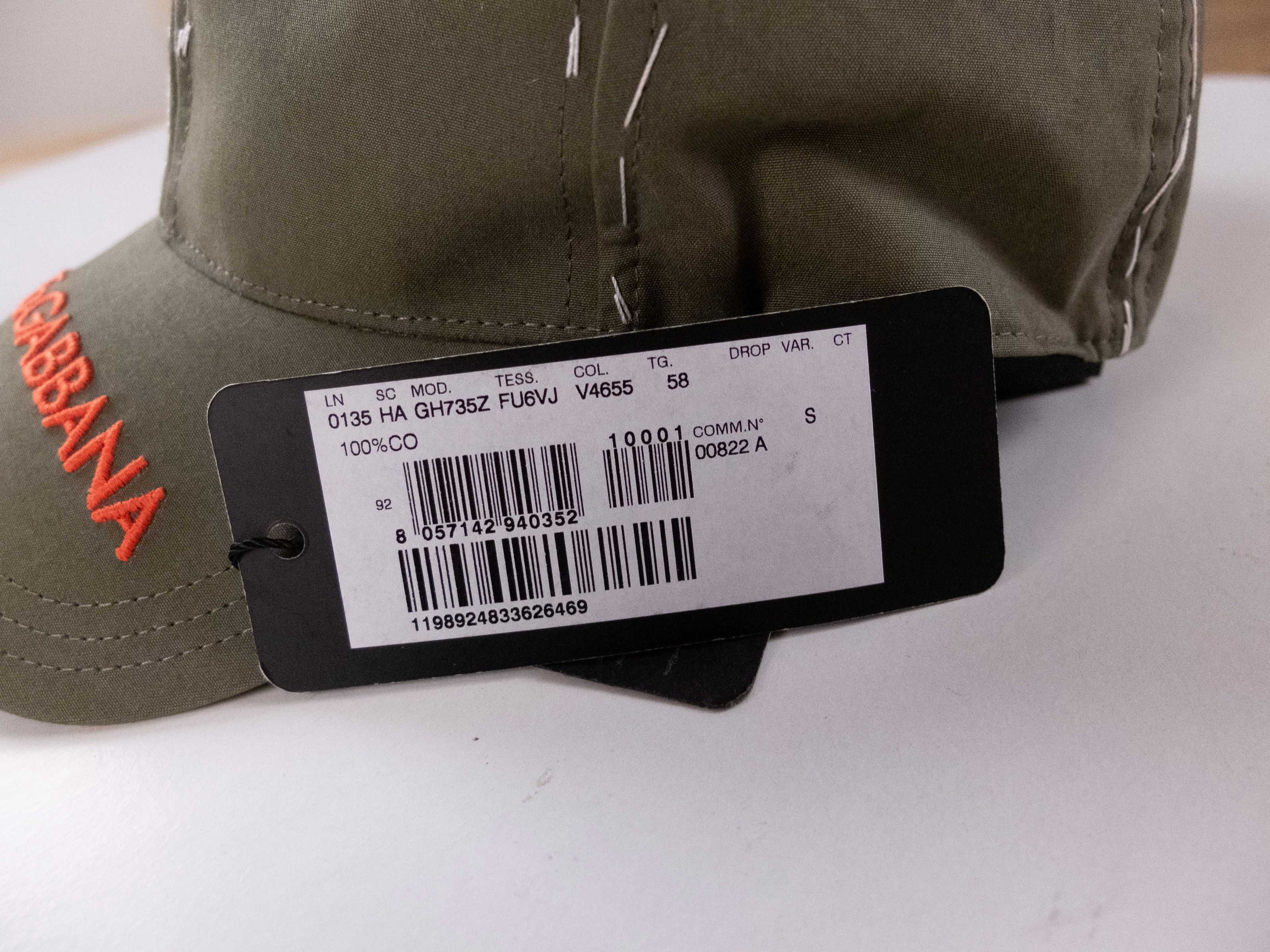Dolce & Gabbana DOLCE & GABBANA green topstitch logo baseball cap hat Medium Size ONE SIZE - 5 Thumbnail