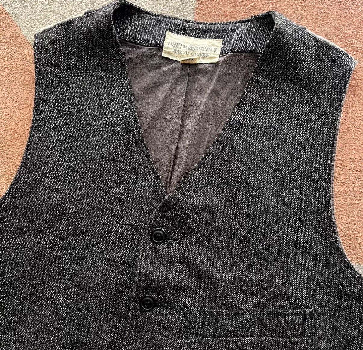 Denim & Supply Ralph Lauren Denim Supply Ralph Lauren Polo RL Salt & Pepper Vest K22 Size US S / EU 44-46 / 1 - 3 Thumbnail