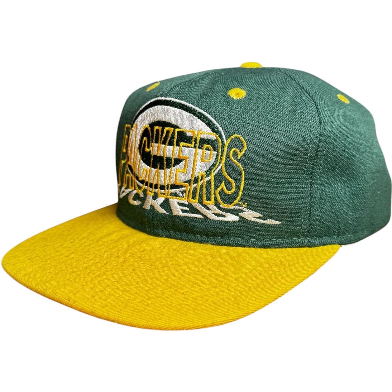 Vintage Vintage Green Bay Packers Snapback Hat Size ONE SIZE - 2 Thumbnail
