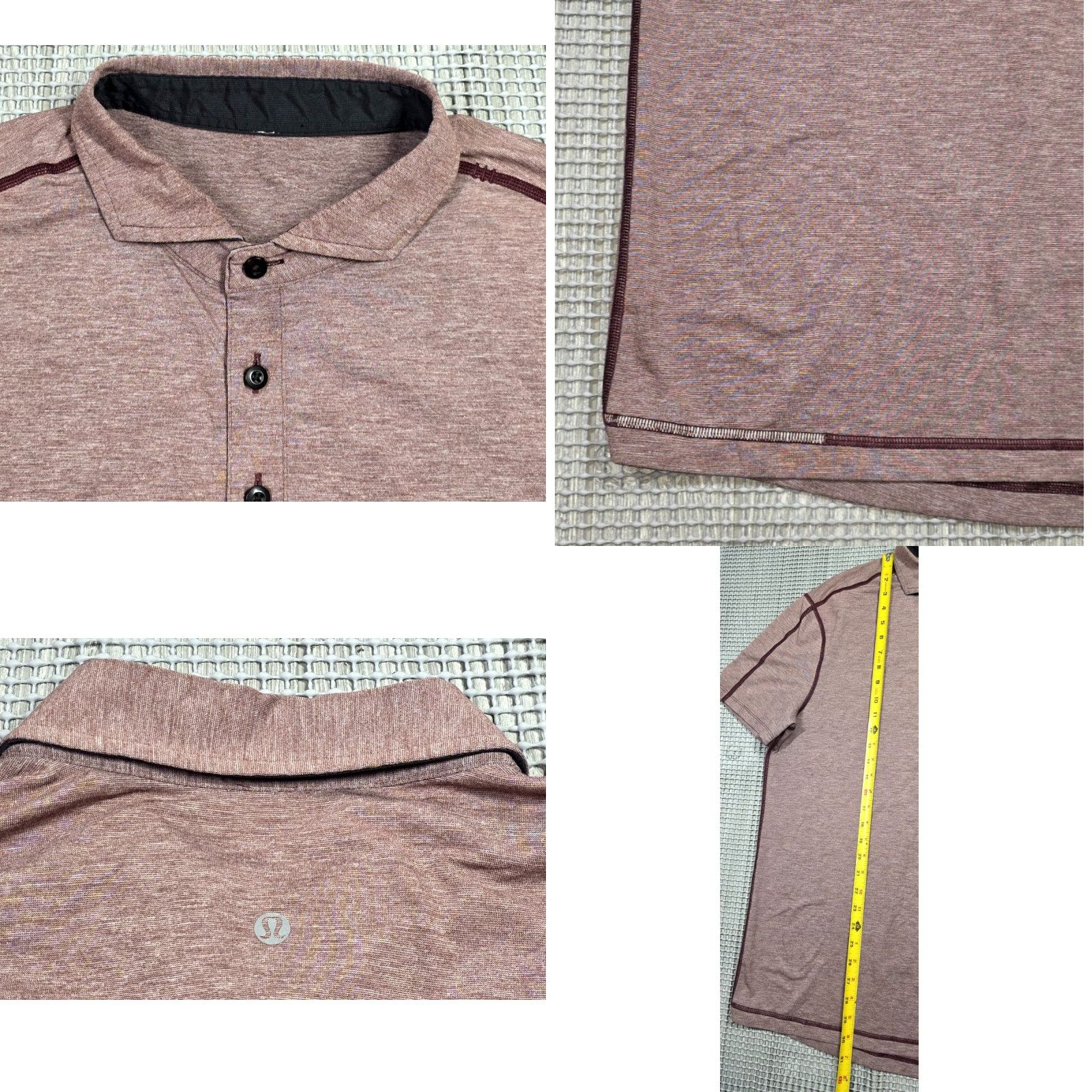Lululemon Lululemon Evolution Short Sleeve Polo Shirt Mens Sz L Red Polo Shirt Mens L Size US L / EU 52-54 / 3 - 8 Thumbnail