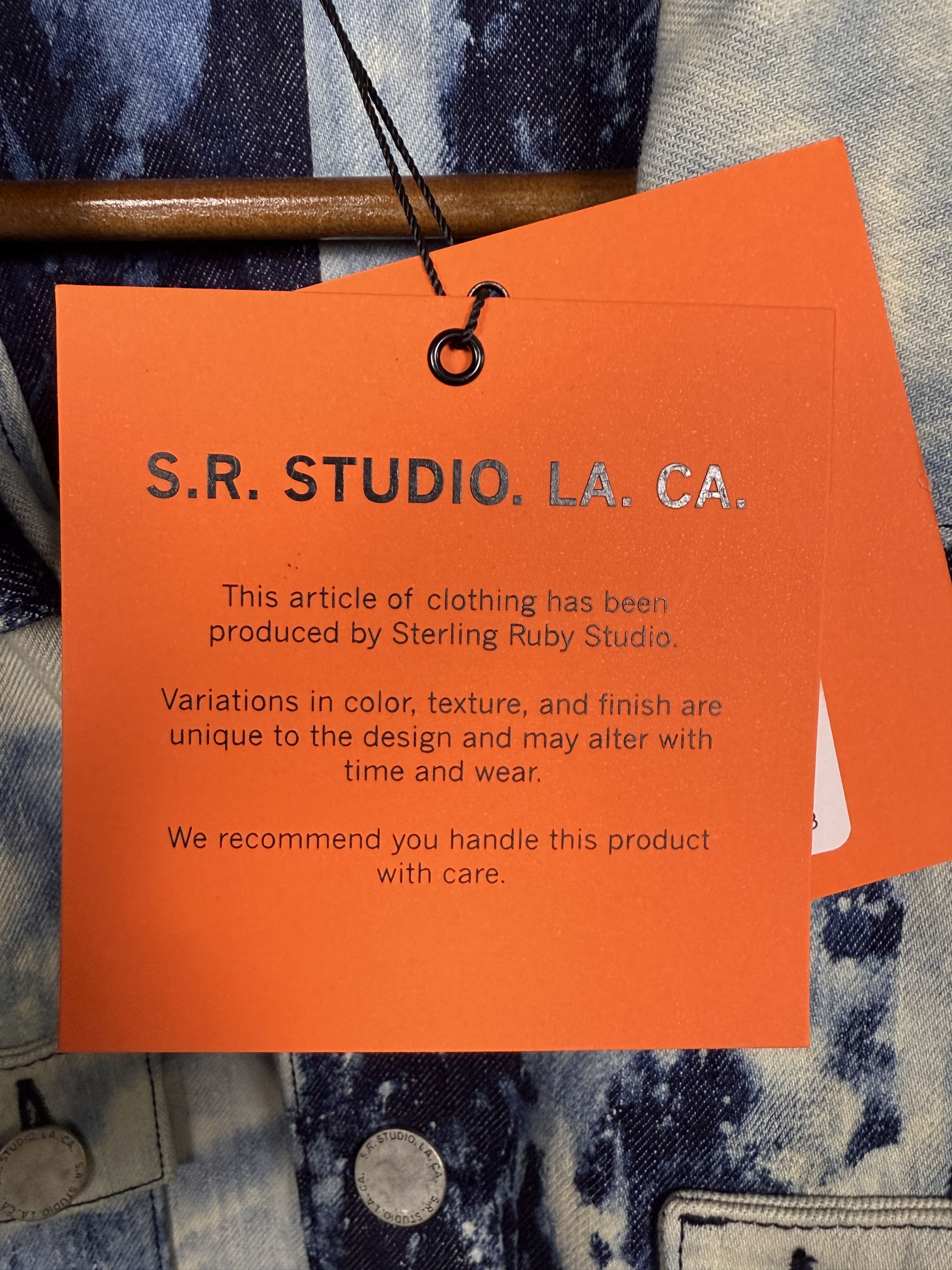 Sterling Ruby S.R. Studio Hand-Bleached Indigo Soto Barn Coat Size US XXL / EU 58 / 5 - 10 Thumbnail