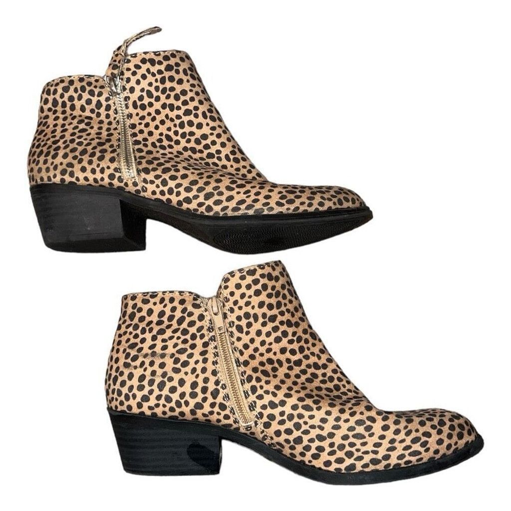 Arizona Jean Co. Arizona Womens Spotted Animal Canyon Block Heel Booties Size US 9.5 / IT 39.5 - 4 Thumbnail